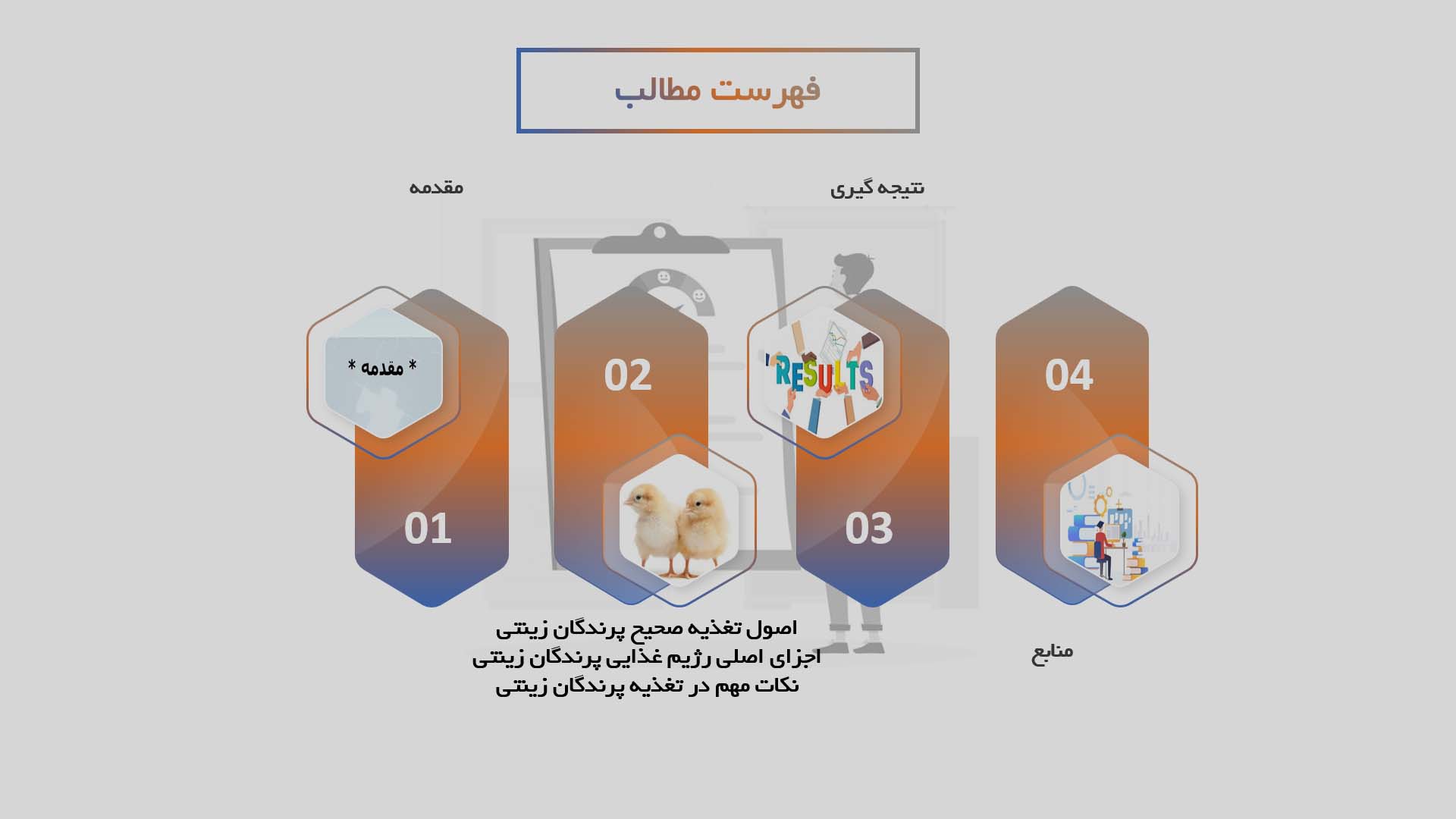 پاورپوینت تغذیه صحیح پرندگان زینتی